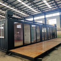 Australie USA Maison Conteneurs Deluxe Bâtiment Rapide Préfabriqué Verre Modulaire Luxe Expédition Conteneur Maisons 40 Pieds à Vendre