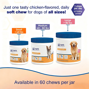 Complément articulaire OEM pour chiens, glucosamine et chondroïtine pour animaux de compagnie, friandises à mâcher souples pour chiens avec étiquette privée - Product Image 2