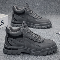 Chaussures de sport décontractées tendance pour hommes à semelle épaisse, antidérapantes, plates, confortables et respirantes, pour le travail en extérieur, printemps-automne