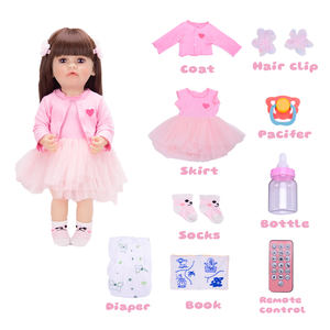 YOSI 22 \ "55CM <span class=keywords><strong>Reborn</strong></span> Baby Dolls Talking & Singing Story Record Cadeau éducatif pour filles en plastique - Product Image 5