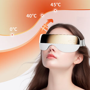 Masajeador de ojos con música de dientes azules Masajeador de Ojos de vibración neumática Compresa caliente Protector de ojos Fábrica al por mayor - Product Image 5