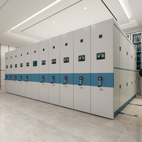 Muebles de Biblioteca, Archivador Móvil de Alta Densidad, Sistemas de Compactación de Almacenamiento para Cajas de Archivo