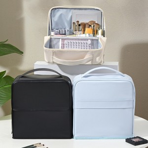 Makeup Bag Large Capacity Waterproof Travel Storage With Mirror Rectangle Polyester Toiletry Bag For Make Up - Product Image 4