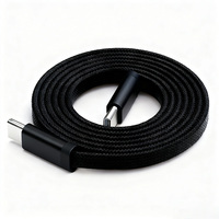 Kabel Data Pengisian Cepat Tipe-C PD60W Berbahan Nilon Kepang untuk Iphone17, Kabel Pengisian Warna Oranye, Harga Pabrik
