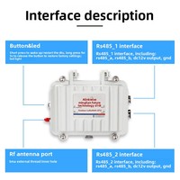 Collecteur de données basse consommation LoRaWAN DTU RS485 Modbus pour l'extérieur, avec batterie IP67, pour la surveillance des conduites d'eau en agriculture
