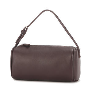 Sac <span class=keywords><strong>à</strong></span> <span class=keywords><strong>main</strong></span> en cuir véritable pour femmes en cuir de vachette de première couche Design de niche Sac <span class=keywords><strong>à</strong></span> bandoulière zippé haut de gamme Cylindrique <span class=keywords><strong>à</strong></span> la mode - Product Image 6