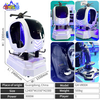 Simulador de Vuelo de Helicóptero 9D VR Inmersivo, Atracción de Entretenimiento para Niños en Interiores, para el Hogar y Centros Comerciales