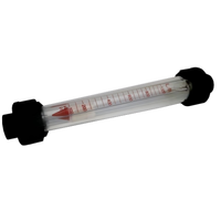 Rotamètre à tube flottant en plastique | Débitmètre d'eau liquide haute précision pour la dosage chimique industrielle et le traitement de l'eau