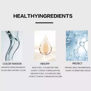 Vernis à <span class=keywords><strong>ongles</strong></span>, Soak off, UV, longue durée, de haute qualité, flacon de ml - Product Image 4