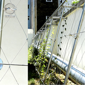 Maille de corde en acier inoxydable à usage multiple-Maille de virole 304/316 pour plantes grimpantes, barrière de sécurité et écran décoratif - Product Image 4