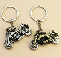 Porte-clés de moto simulé, mini porte-clés mécanique, pendentif métallique innovant, cadeau pour les passionnés de moto