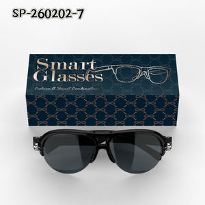 แว่นกันแดดบลูทูธอัจฉริยะสำหรับผู้ชาย แว่นตา<span class=keywords><strong>ฟัง</strong></span><span class=keywords><strong>เพลง</strong></span>ผ่านระบบส่งเสียงผ่านอากาศ ป้องกันรังสียูวี แว่นตาขับรถไร้สาย - Product Image 6