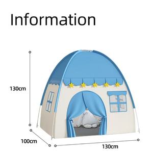 Tenda da Gioco per Bambini <span class=keywords><strong>a</strong></span> Forma di Castello Rosa, Grande Casetta Pieghevole con Luci Stellate, Giocattolo per Interni ed Esterni, Regalo per Bambine - Product Image 2