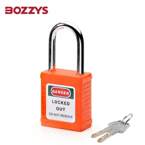 Oem kunci plastik kunci yang sama berwarna kualitas tinggi gembok keamanan badan dengan kunci Master untuk peralatan pembuatan tag industri
