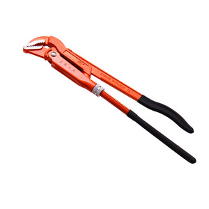 <b>Chrome</b> Vanadium Pipe Wrench 12 Inch Adjustable Serrated Jaw Industrial Grade Single End - Product Image 1