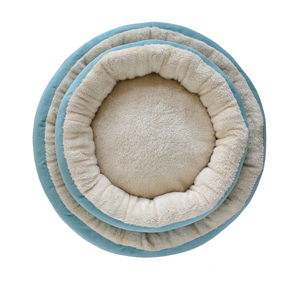 Lit d'intérieur rond moelleux pour chat et <span class=keywords><strong>chien</strong></span> Petit <span class=keywords><strong>coussin</strong></span> moyen pour beignet en fibre - Product Image 3