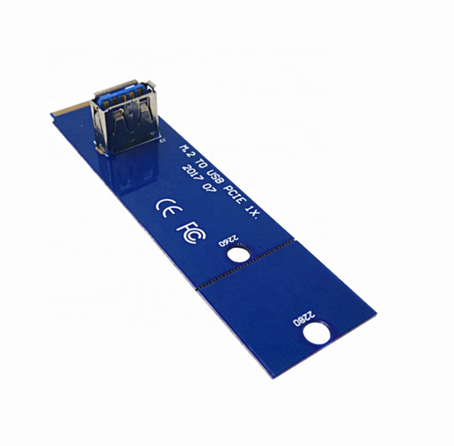 A1 Newest NGFF M.2 USB 3.0 Transfer Riser Card USB3.0 Extender PCI-E 1x to 16x Slot