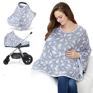 Couvertures <span class=keywords><strong>d</strong></span>'<span class=keywords><strong>allaitement</strong></span> multifonctions pour bébé 100% coton Couvre-<span class=keywords><strong>allaitement</strong></span> en mousseline pour nouveau-né - Product Image 2