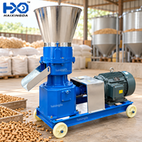 Machine à granulés d'aliments pour animaux professionnelle pour l'élevage, capacité 300-400 kg/h, en acier, pour volailles, poissons et lapins