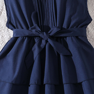 Nueva <span class=keywords><strong>Ropa</strong></span> de Verano <span class=keywords><strong>para</strong></span> Niños, Vestidos Casuales sin Mangas de Color Sólido <span class=keywords><strong>para</strong></span> Niñas <span class=keywords><strong>Adolescentes</strong></span> - Product Image 5
