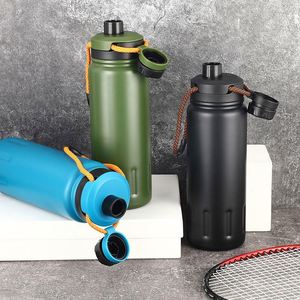Outdoor Portable 304 Stainless Steel Large Capacity Thermos Cup With Carrying Travel Mountaineering Cup Drinking Water Bottle - Product Image 2