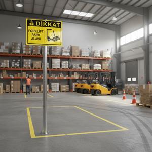 Señales de Tráfico Reflectantes Tipo Dikkat Forklift Park Alan Levhas - Product Image 3