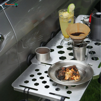 Support de camping magnétique portable pliable pour remorques, camping-cars, motorhomes, utilisation en extérieur