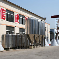 Réservoir conique de fabrication de bière, avec pression et veste de refroidissement, stl 3000L 5000L