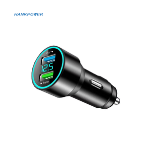 Aluminiumlegierung Autoladegerät 100W Superschnell mit Digitalanzeige 2 USB-Autoladegeräte - Product Image 4