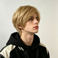 Perruque synthétique dorée de style européen et américain pour hommes, cheveux courts volumineux, fibre haute température, perruque complète pour garçons