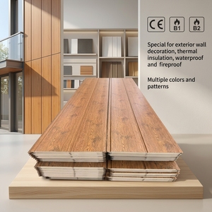 Panneau sandwich en PU insonorisé et isolé, écologique et moderne, <span class=keywords><strong>prix</strong></span> usine, pour mur extérieur de maison préfabriquée et villa - Product Image 1