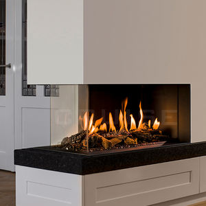 เตาผิงแก๊สธรรมชาติแบบเหลว CRUISE หัวเผาแบบเส้นตรง ไม่มีช่องระบายอากาศ แบบฝัง มองเห็นเปลวไฟได้สามด้าน - Product Image 1