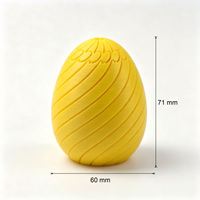 Biodegradable PLA Material 3D Printed Spiral Fidget Egg Tactile Sensory Surface Multi-Color Options Office Desk Toy OEM/ODM a
