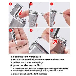 Flame <strong>Blaze</strong> High-Value Loud-Sounding Dual-Flame Switching Inflatable <strong>Lighter</strong> Creative Gift Side-Slide Grinding Wheel Zinc Alloy - Product Image 5