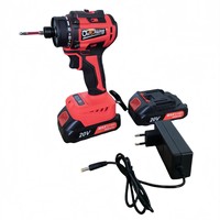 Perceuse à percussion sans fil rechargeable multifonctionnelle à moteur sans balais, batterie au lithium, deux vitesses, réversible, perçage 13 mm