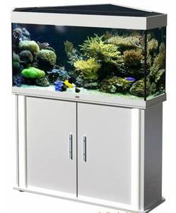 Baru 2023 Akuarium Kaca Tangki Ikan Modis Ultra Jernih dengan Kabinet - Product Image 1