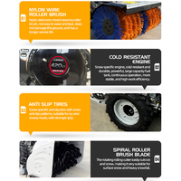 Souffleuse à neige à essence personnalisée, souffleuse à neige manuelle avec démarrage électrique pour le déneigement commercial