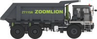 Camion à benne basculante diesel lourd ZOOMLION ZT115A, 10 roues, 75 tonnes, prix du camion à benne basculante minier, vente chaude