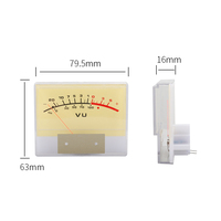 Indicateur VU de type pointeur, structure à bobine mobile, VU-73, ampèremètre, 73*37mm, panneau d'affichage VU, équipement de test audio