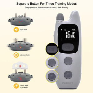 2025 Neuestes wiederauf lad bares IPX7 Hunde trainings halsband Static <span class=keywords><strong>Shock</strong></span> Fernbedienung Anti-Barking-Gerät 300m Reichweite Multifunktion - Product Image 6