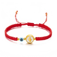 Bracelet tressé transfrontalier en acier inoxydable découpe Simple Bracelet à cordes rouges réglables pour femmes traduction Baidu