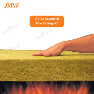 ISOKING Diseño moderno Casa aislante Fachada 120kg/m3 Hoja de materiales de construcción de lana de roca con FSK para chimeneas - Product Image 5