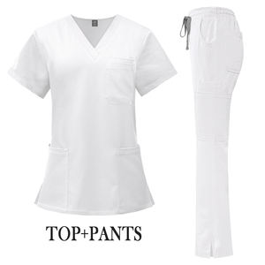 Uniformes personalizados para mujer, conjuntos de uniformes médicos, hospitales, spa, salón, uniformes elásticos para correr, conjuntos de uniformes de enfermería - Product Image 3