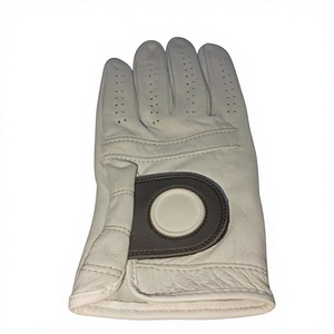 Gants de golf en cuir véritable blanc de qualité supérieure, antidérapants, pour les joueurs gauchers, logo personnalisé, OEM, équipement sportif de haute qualité - Product Image 3