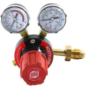 Régulateurs de gaz SA entièrement en cuivre, jauges durables en laiton et aluminium pour oxygène, acétylène, azote, argon, hélium - Product Image 5