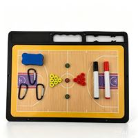 Tableau tactique de basketball portable avec plan de terrain complet, tableau magnétique de stratégie avec enregistrement des scores, des fautes et des temps morts