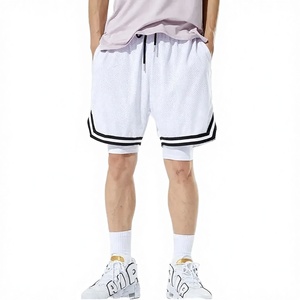 Unisex # 5 Pantalones Cortos de Baloncesto Universitario Acuff Jr. Cosidos, Transpirables, con Cuello en V, 100% Poliéster, Antibacterianos, con Cierre de Botones - Product Image 3