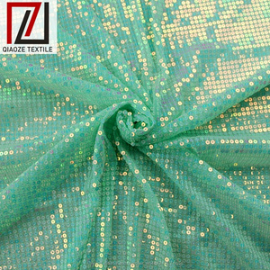 Haute qualité broderie Fine <span class=keywords><strong>vert</strong></span> illustre paillettes tulle tissu - Product Image 6