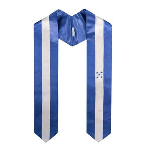 Honduras bordado Universidad satén bandera personalizada graduación faja escuela poliéster estola - Product Image 1
