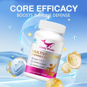 Lively WhaleComplete Multivitamine pour enfants avec vitamines et minéraux essentiels OEMODM <span class=keywords><strong>Source</strong></span> Factory Personnalisation de la marque privée - Product Image 3